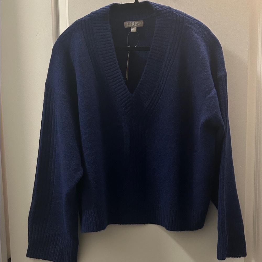 JCrew V Neck Sweater in Supersoft Yarn